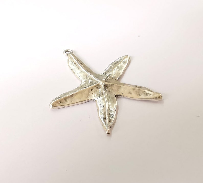 Starfish Charms Antique Silver Plated Charms (50x48mm) G24899