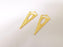2 Dangle Charms Gold Plated Charms (65x25mm) G24794