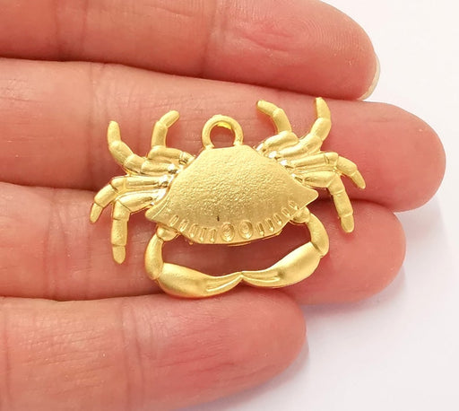 Crab Charms Gold Plated Charms (41x25mm) G24843