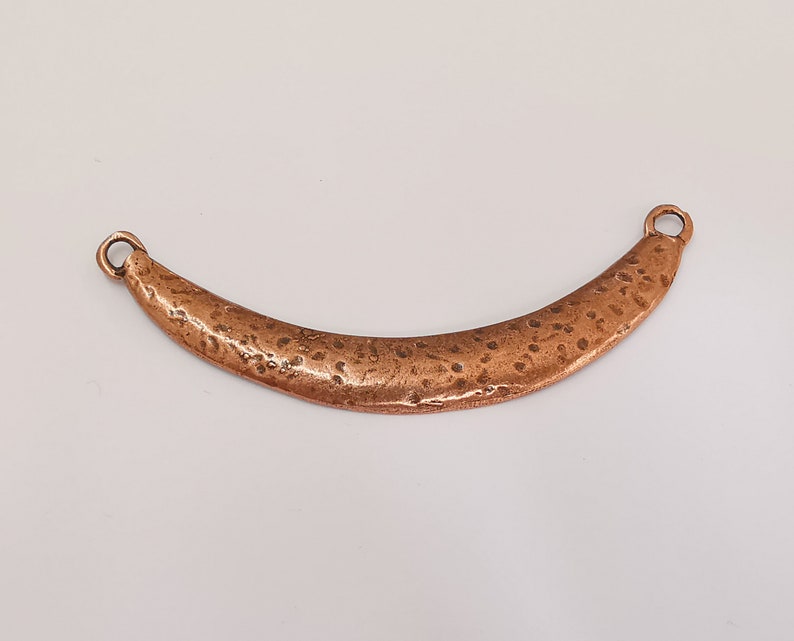 Ethnic hammered connector pendant Antique copper plated pendant (87mm) G25096