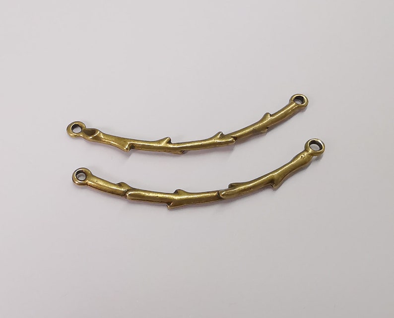 4 Branch charms connector Antique bronze plated charms (59mm) G25350
