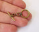 5 Toggle clasps connector Antique bronze plated clasp 21x10mm - 22x15mm G25122