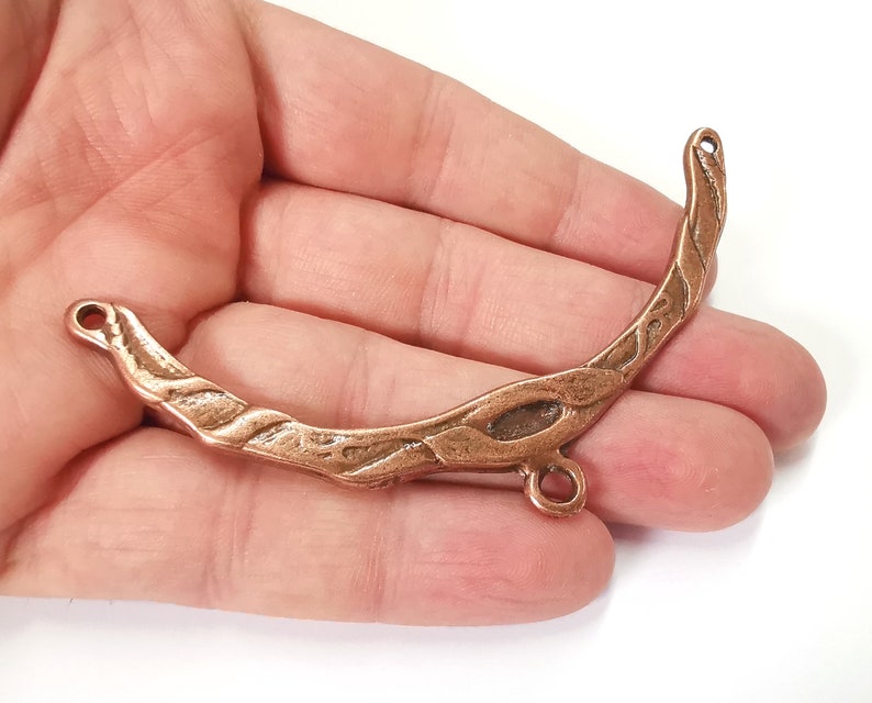 Ethnic connector pendant Antique copper plated pendant (93mm) G25265