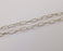 Antique silver oval link chain 1 Meter - 3.3 Feet (12x6mm) Antique silver plated chain G9558