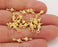 10 Cone spike charms Gold plated charms (11x4mm) G25591