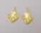 2 Chandelier charms Gold plated charms (42x27mm) G25722