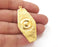 Ethnic charms Gold plated charms (55x26mm) G25747