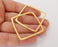 2 Square charm connector findings Gold plated geometric findings (43mm) G25577