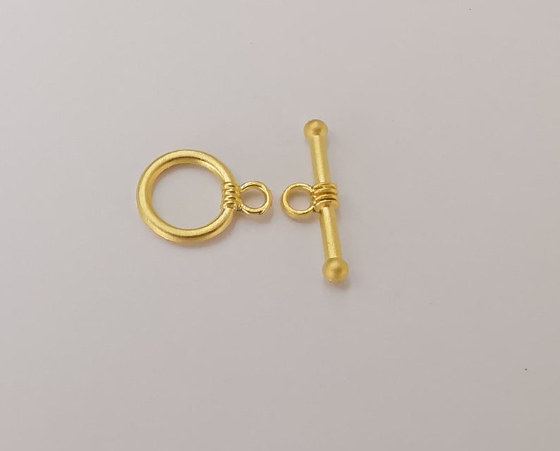 Toggle clasp 4 sets Gold plated findings 15x11mm - 20x6mm G25585