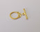 5 sets Toggle clasps Gold plated toggle clasp findings 17x14mm+19x6mm G25688