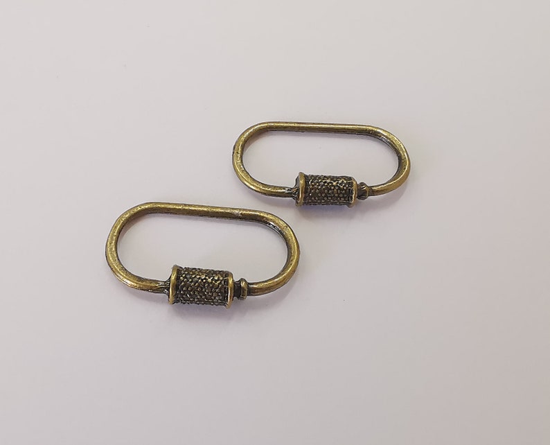 4 Oval charms Antique bronze plated charms (30x18mm) G25730