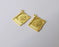 2 Book charms Gold plated charms (23x19mm) G26037