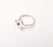 Sterling Silver Ring Blank Bezel 925 Silver Ring Setting Resin Blank Cabochon Mounting Adjustable Ring Base (10mm ) G30234