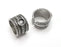 Ethnic silver ring blank base bezel settings Cabochon base mountings Adjustable (6mm Blank) , Antique Silver Plated Brass G26360