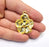 Flower Charms Gold Plated Charms (38x31mm) G26564