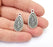 Pine Tree Charms Antique Silver Plated Charms (28x15mm) G26590