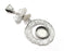 Flower pendant base setting bezel blank Antique silver plated brass pendant (75mm)(14 mm blank) G26425