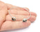 Silver Bracelet Blank Resin Cuff Dry Bezel Cabochon Base Adjustable Antique Silver Plated Brass (8mm Blanks) G26491