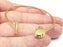 Rod Oval Bracelet Blanks, Cuff Bezels Cabochon Bases Resin Mountings, Cuff Frame, Adjustable Shiny Gold Plated Brass (13x10mm bezel) G26545