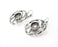 Circle Earring Blank Base Settings Silver Resin Cabochon Inlay Blank Mountings Antique Silver Plated Brass (10mm blanks) 1 Set G26664