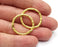 2 Circle Findings Connector Gold Circle Findings (26mm) G26887