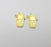 2 Mobile Cell Phone Charms Gold Plated Charms (23x15mm) G26700