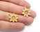 4 Sun Charms Gold Plated Charms (21x18mm) G26752