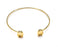 Oval Bracelet Base Blanks Cuff Blanks Adjustable Bracelet Shiny Gold Plated Brass (9x6mm Blanks) G27079