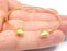 Round Bracelet Base Blanks Cuff Blanks Adjustable Bracelet Shiny Gold Plated Brass (6mm Blanks) G27035