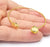 Flower Bracelet Base Blanks Cuff Blanks Adjustable Bracelet Shiny Gold Plated Brass (8mm Blank) G27115