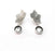 Flower Dangle Earring Base Wire Earring Blank Antique Silver Plated Brass Earring Base (10mm blank) G27168