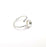 Sterling Silver Ring Blank Bezel 925 Silver Ring Setting Resin Ring Blank Cabochon Ring Mounting Adjustable Ring Base (8mm round) G30292