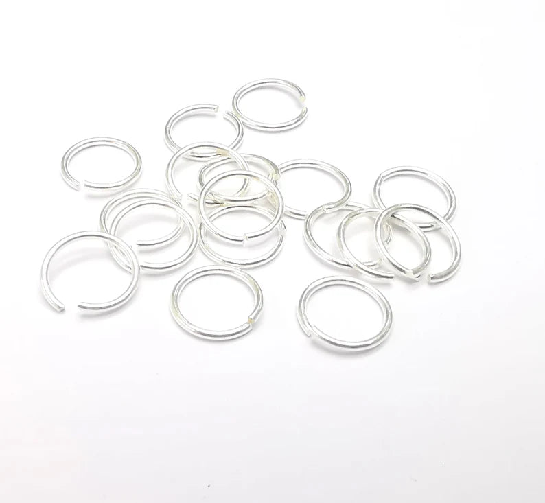 5 Pcs Solid Sterling Silver Jumpring (10mm) (Thickness 1mm - 18 Gauge) 925 Silver Jumpring Findings G30119
