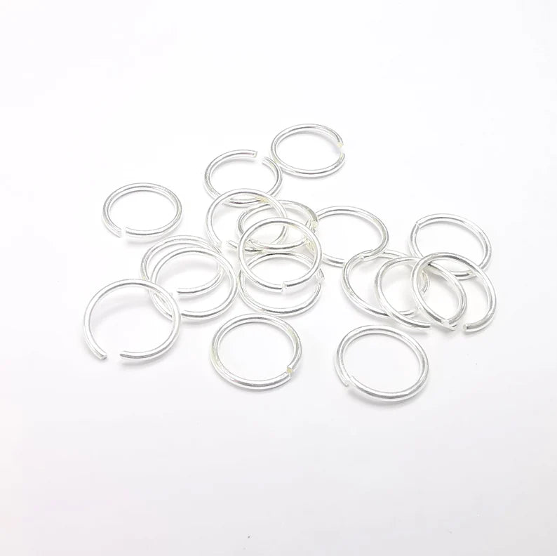 5 Pcs Solid Sterling Silver Jumpring (10mm) (Thickness 1mm - 18 Gauge) 925 Silver Jumpring Findings G30119