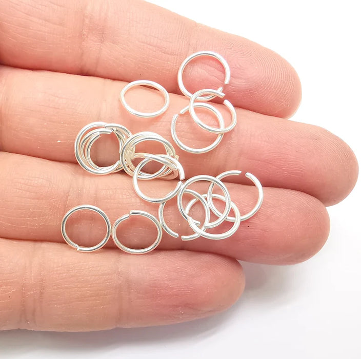 5 Pcs Solid Sterling Silver Jumpring (10mm) (Thickness 1mm - 18 Gauge) 925 Silver Jumpring Findings G30119