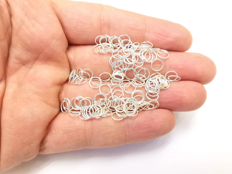20Pcs Sterling Silver Jumpring 6mm, 22ga (Thickness 0.6mm - 22 Gauge) 925 Solid Silver Jumpring Findings G30088