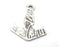 Anchor Charms Pendant (Double Sided) Antique Silver Plated Charms (49x41mm) G27452