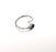 Sterling Silver Ring Blank Bezel 925 Antique Silver Setting Resin Ring Cabochon Ring Mounting Adjustable Ring Base (6mm round) G30352