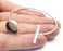 Rod Bracelet Blank Resin Cuff Dry Bezel Cabochon Base Adjustable Antique Silver Plated Brass (14mm Blank) G27330