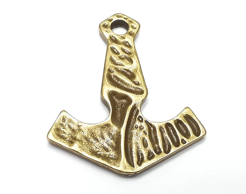 Anchor Charms Pendant (Double Sided) Antique Bronze Plated Charms (49x41mm) G27540