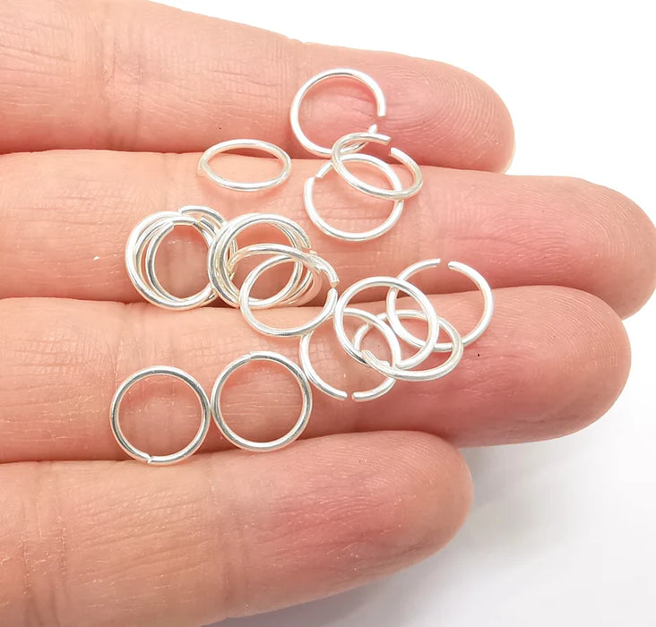 5 Pcs Solid Sterling Silver Jumpring (10mm) (Thickness 1mm - 18 Gauge) 925 Silver Jumpring Findings G30119