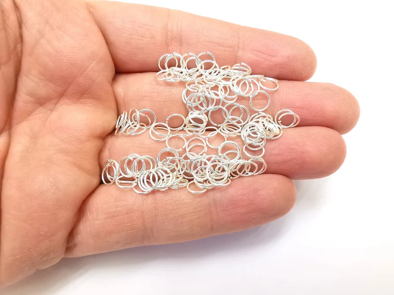 20Pcs Sterling Silver Jumpring 6mm, 22ga (Thickness 0.6mm - 22 Gauge) 925 Solid Silver Jumpring Findings G30088