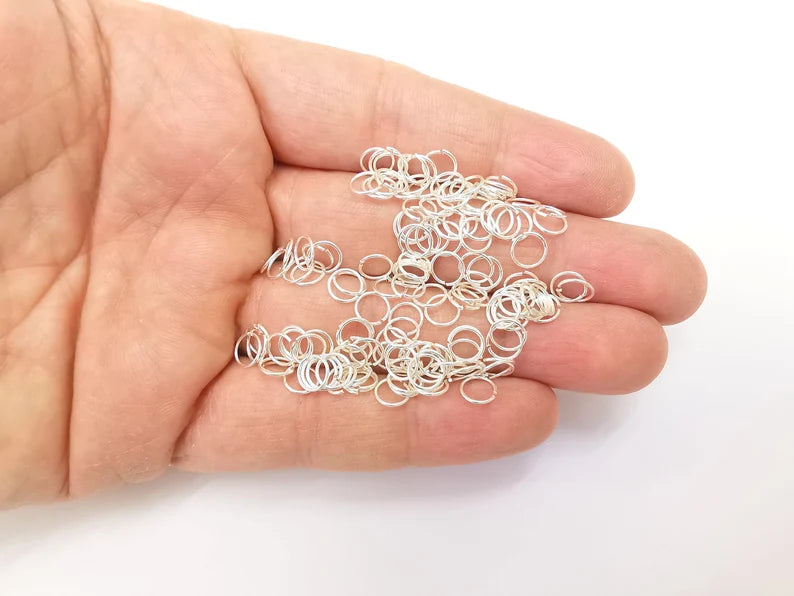 20Pcs Sterling Silver Jumpring 6mm, 22ga (Thickness 0.6mm - 22 Gauge) 925 Solid Silver Jumpring Findings G30088