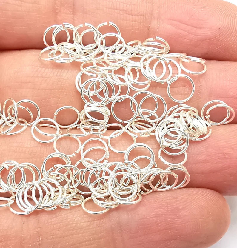 20Pcs Sterling Silver Jumpring 6mm, 22ga (Thickness 0.6mm - 22 Gauge) 925 Solid Silver Jumpring Findings G30088