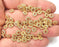 10 Flower Beads Shiny Gold Plated Beads (7mm) G27583