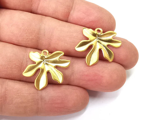 Leaf Charms Gold Plated Charms (24x21mm) G27587