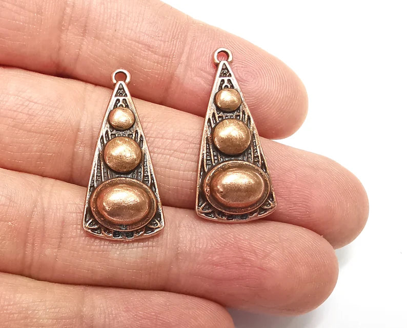 Ethnic Charms Antique Copper Plated Charms (32x14mm) G27527