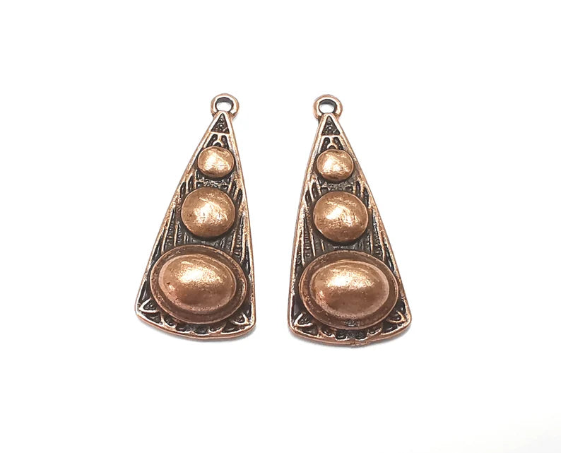 Ethnic Charms Antique Copper Plated Charms (32x14mm) G27527