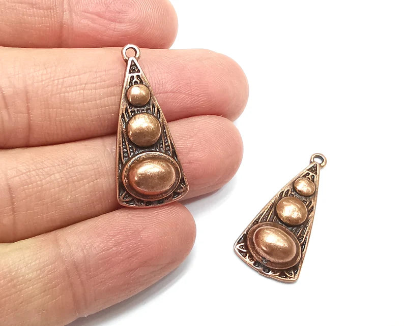 Ethnic Charms Antique Copper Plated Charms (32x14mm) G27527