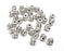 Cylinder Tube Silver Rondelle Beads Antique Silver Plated Beads (5x5mm) G27681